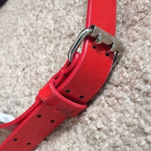 No Boundaries red skinny belt